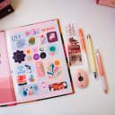 Vista 3 de Kit Básico de apuntes Girly Naranja