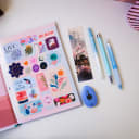 Vista 3 de Kits Básicos de apuntes Girly Azul pastel