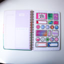 Vista 4 de Cuaderno Argollado Flower Power de 1 Materia Pequeño