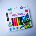 Vista 1 de Set de marcadores SCRIBE  punta gruesa 12 colores