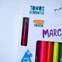 Vista 2 de Set de marcadores SCRIBE  punta gruesa 12 colores