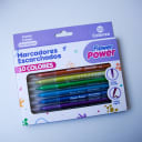 Vista 1 de Set de marcadores escarchados Flower Power 10 colores