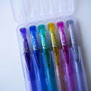 Vista 2 de Set de lapiceros en gel escarchados ETERNA 6 colores