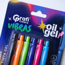 Vista 2 de Set de lapiceros retráctil Grafi Colors Vibras 6 colores 