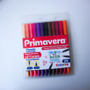 Vista 1 de Set de plumones PRIMAVERA doble punta pincel y fina 24 colores