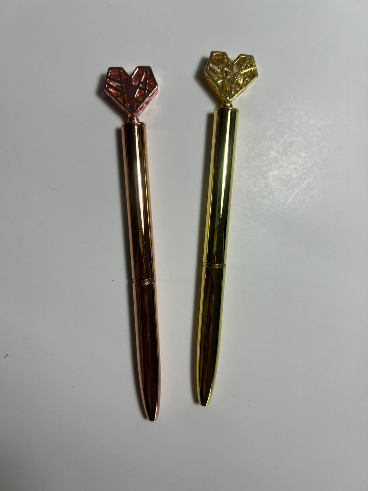 Lapicero corazón metalizado