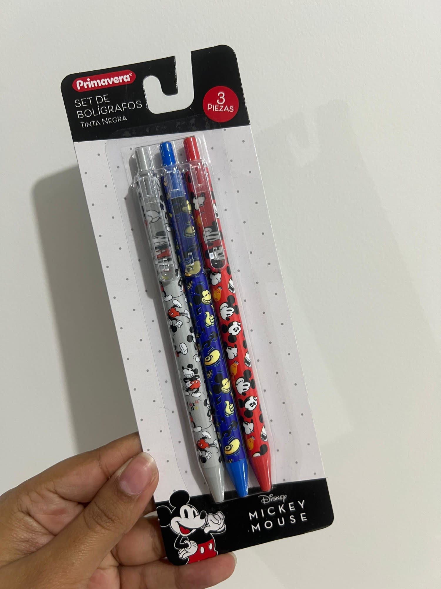 Kit lapiceros Mickey Mouse x3