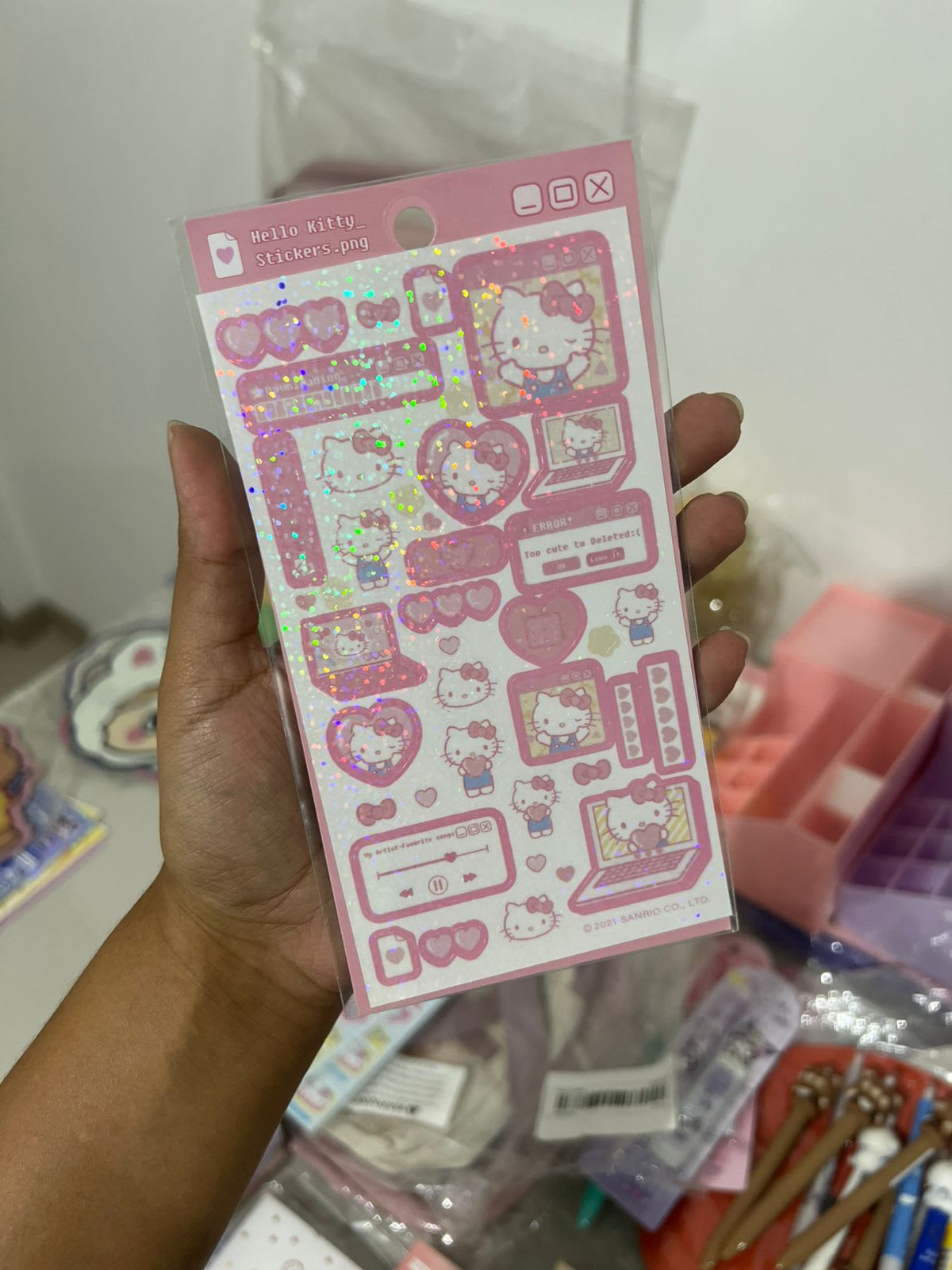 Lámina stickers Hello Kitty