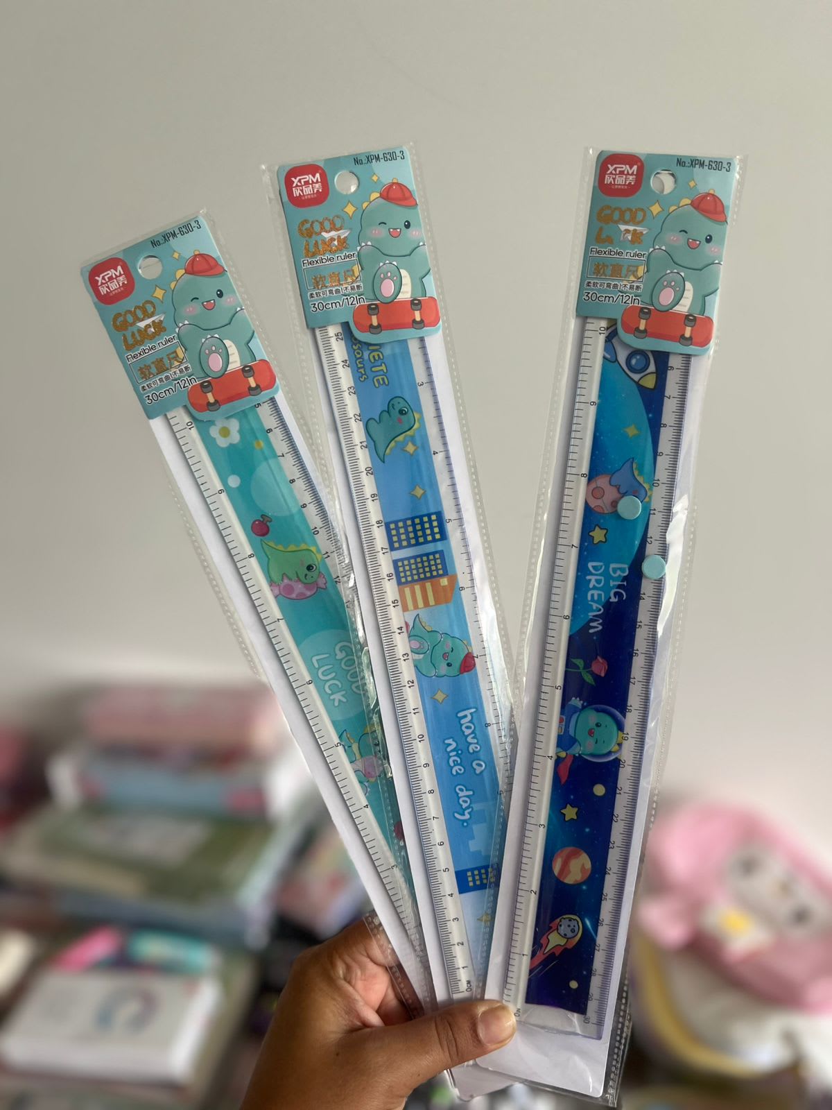 Regla flexible 30cm Dinosaurios