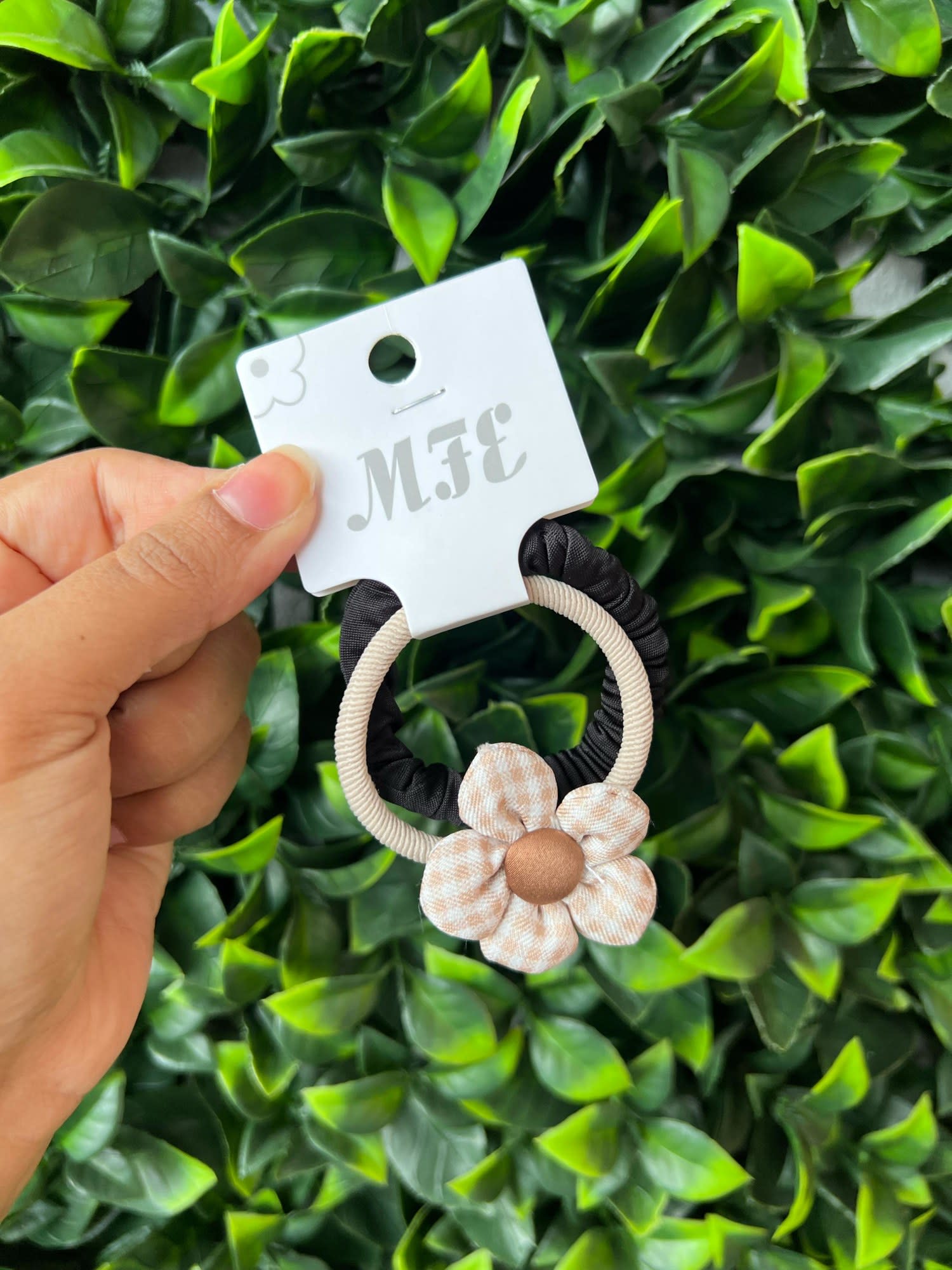 Moñita doble de flor