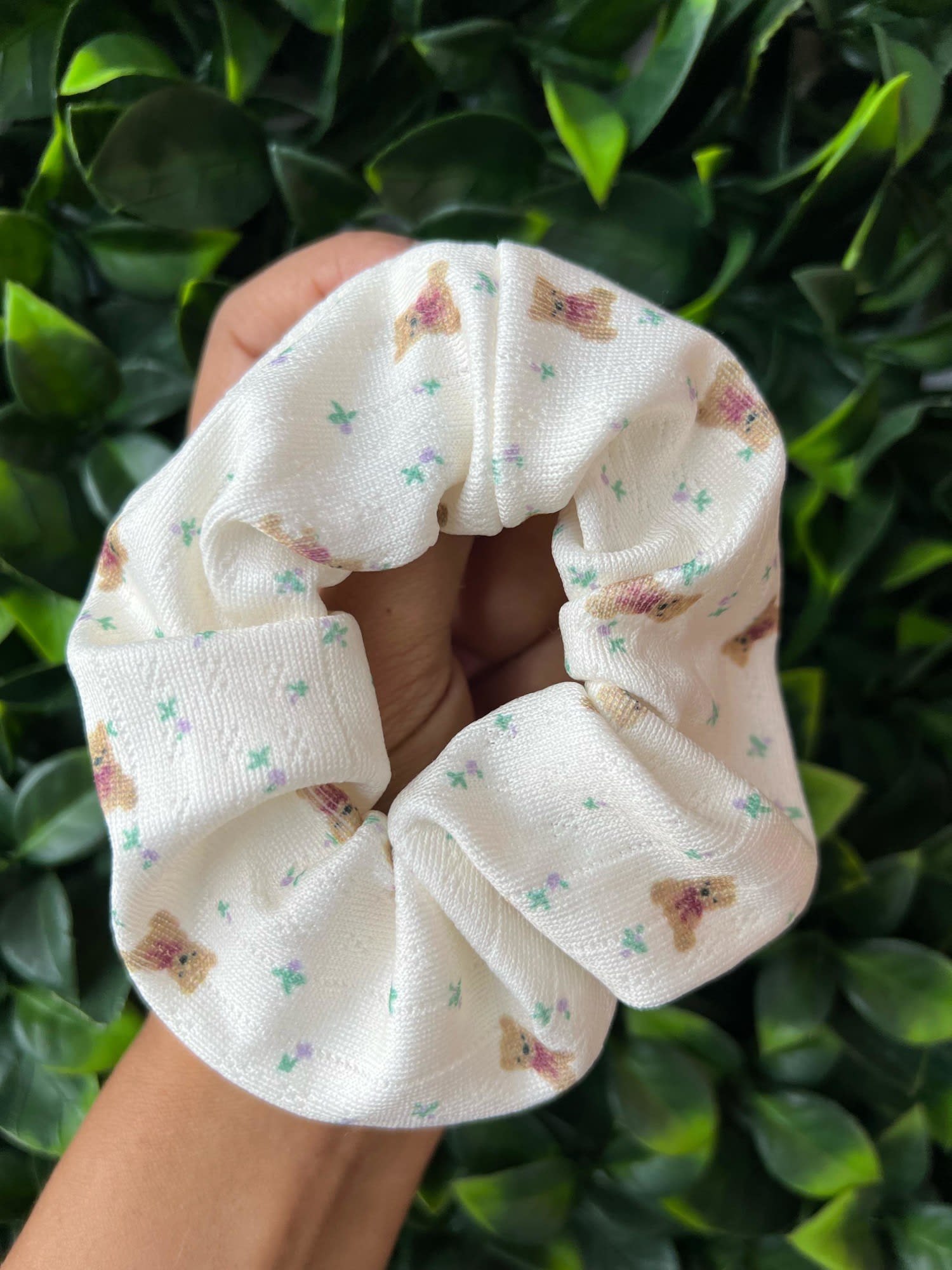 Scrunchie florecitas
