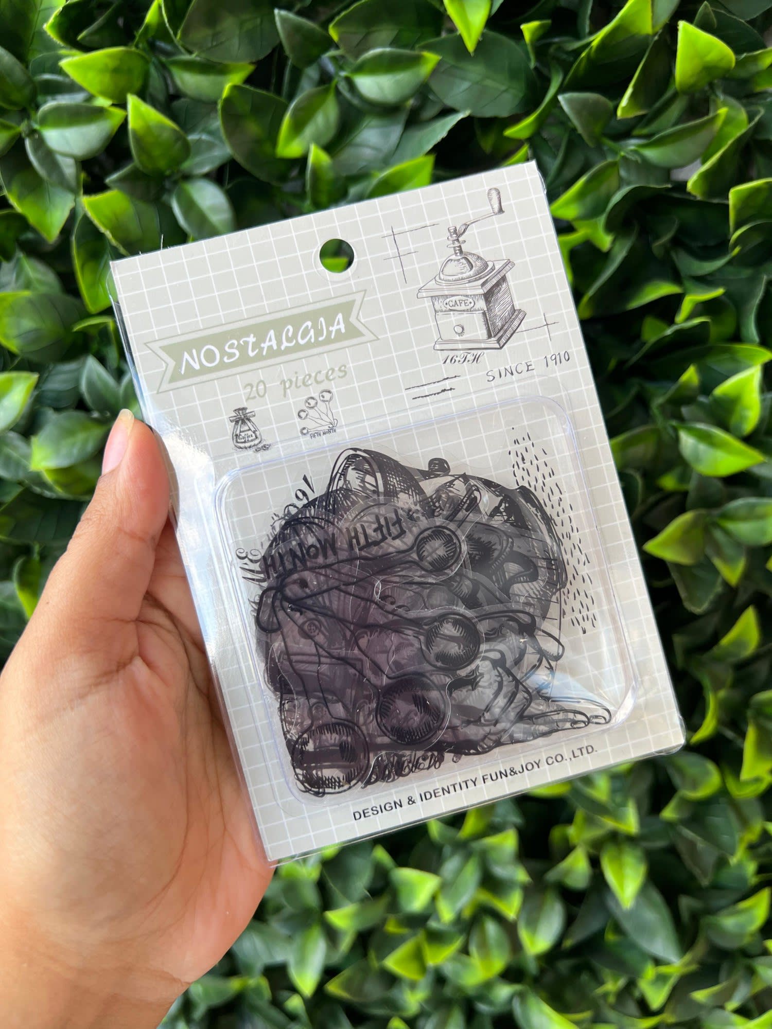 Stickers Nostalgia en vinilo (PET transparente) grandes