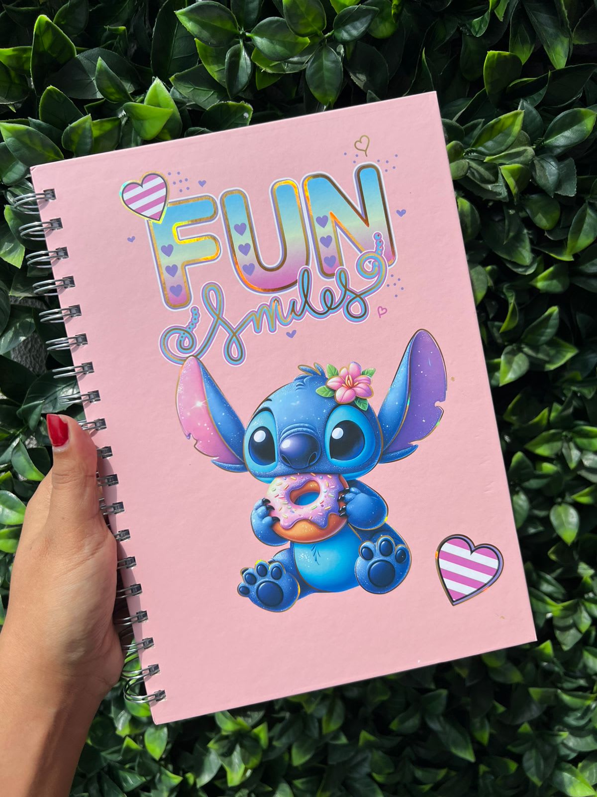 Cuadernos Stitch Rosa pastel 