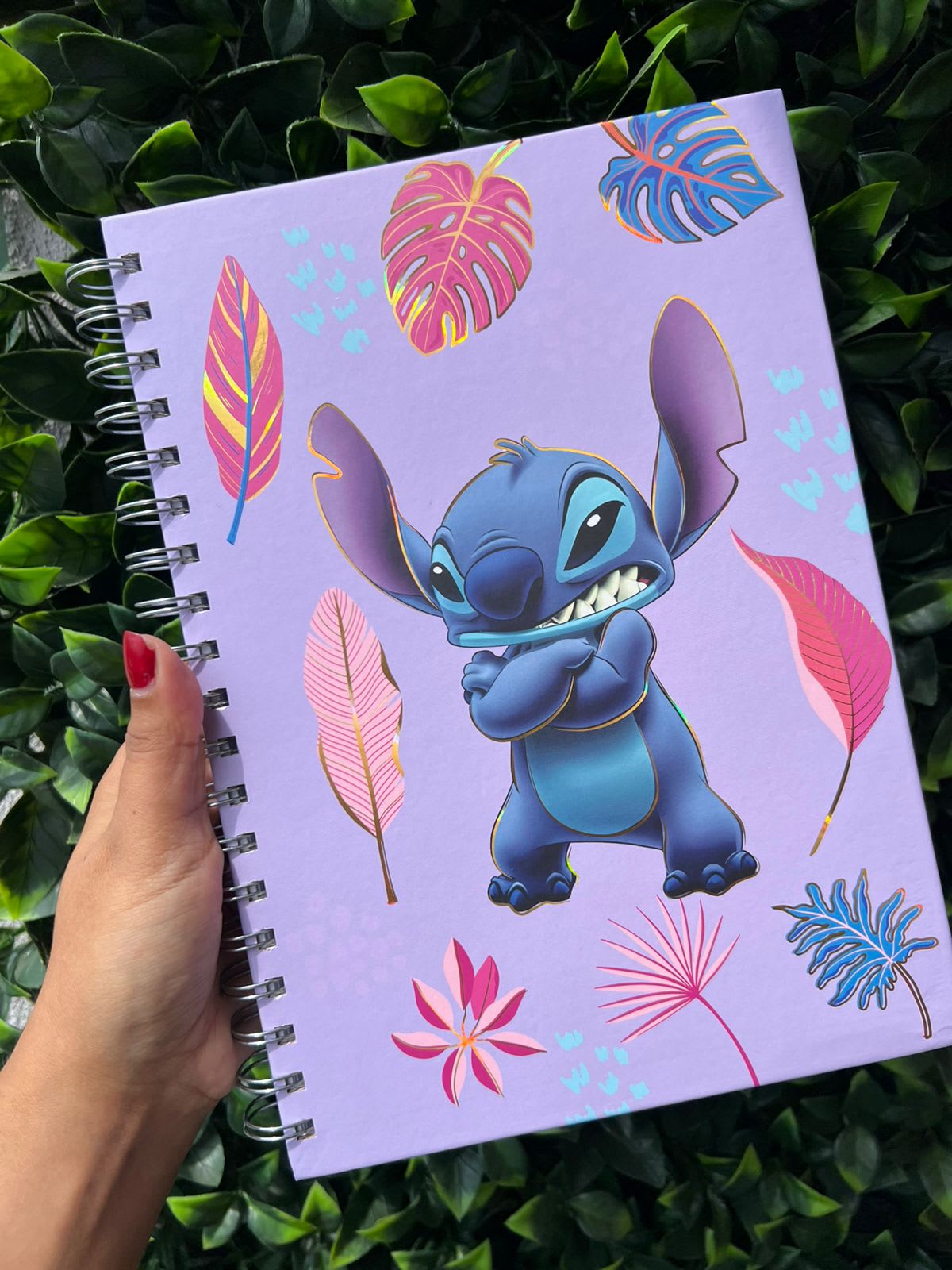 Cuadernos Stitch Morado pastel