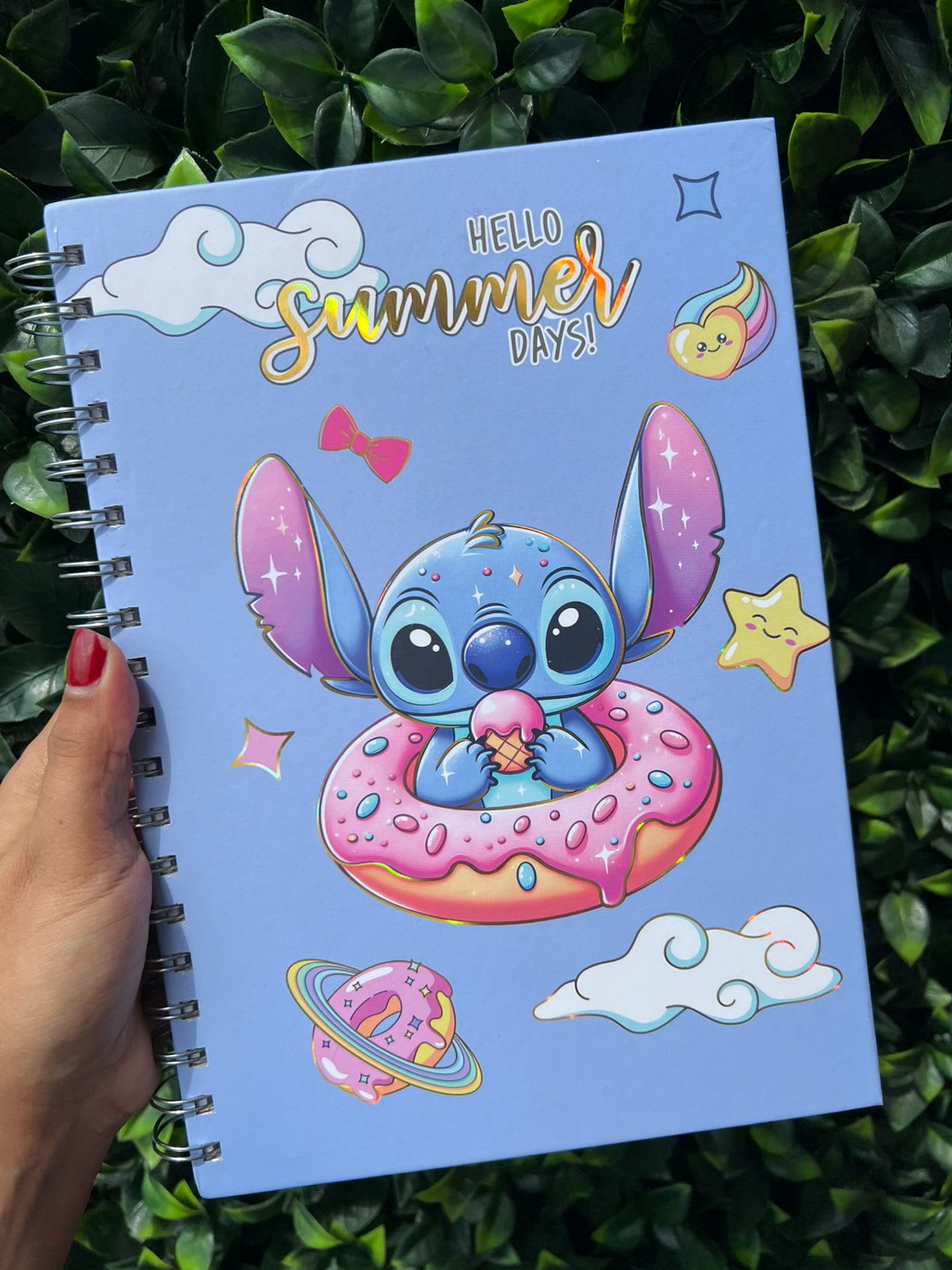 Cuaderno Stitch grande cuadros