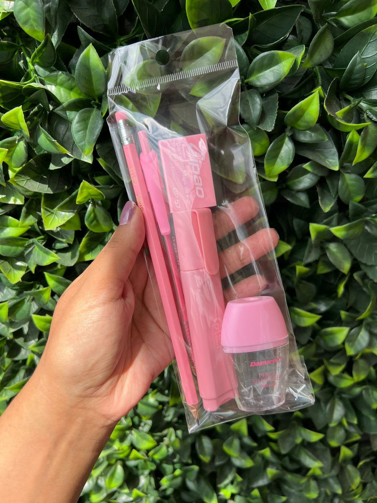Kit Escolar Rosa pastel 