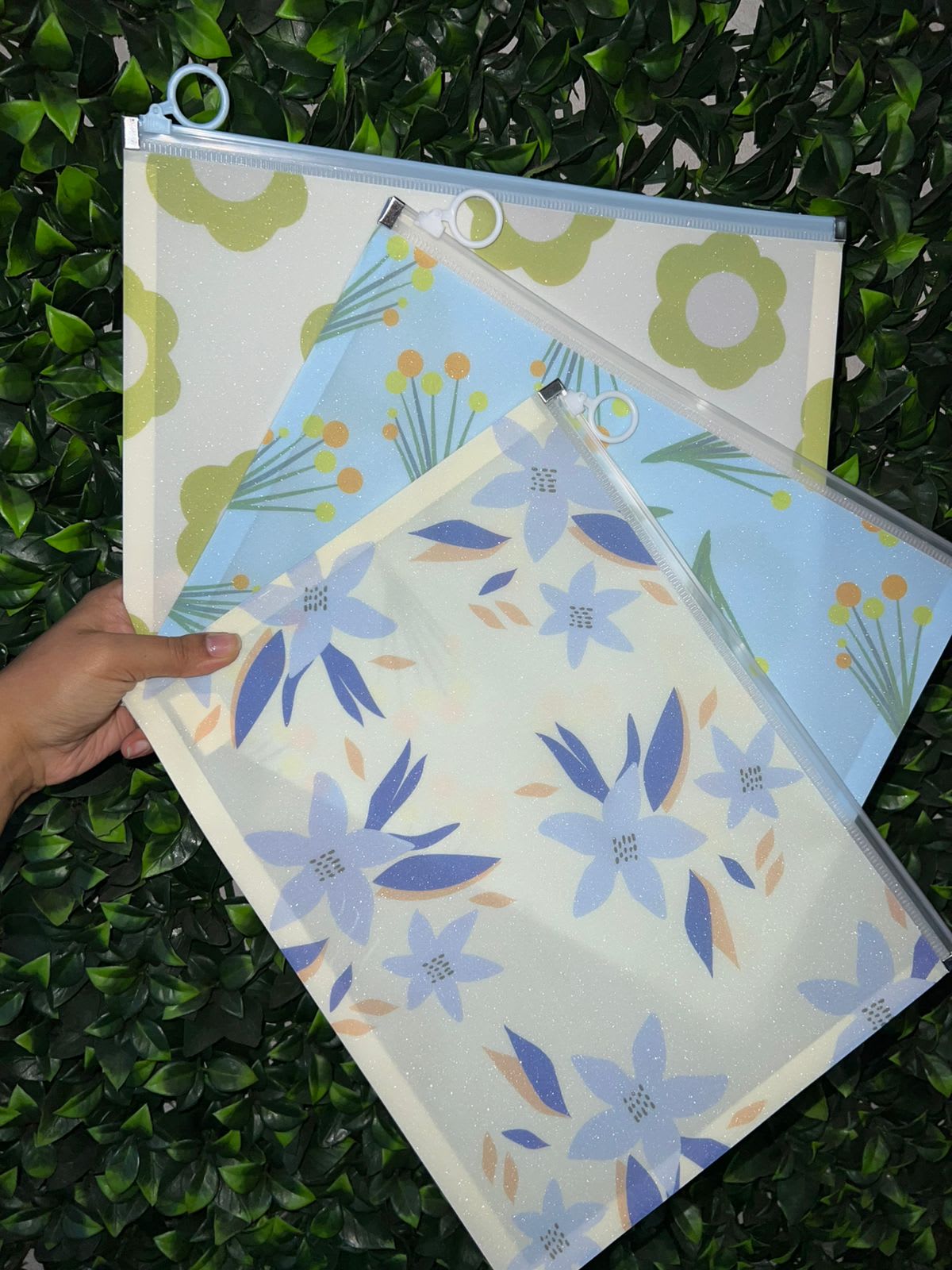 Carpeta hermética flores