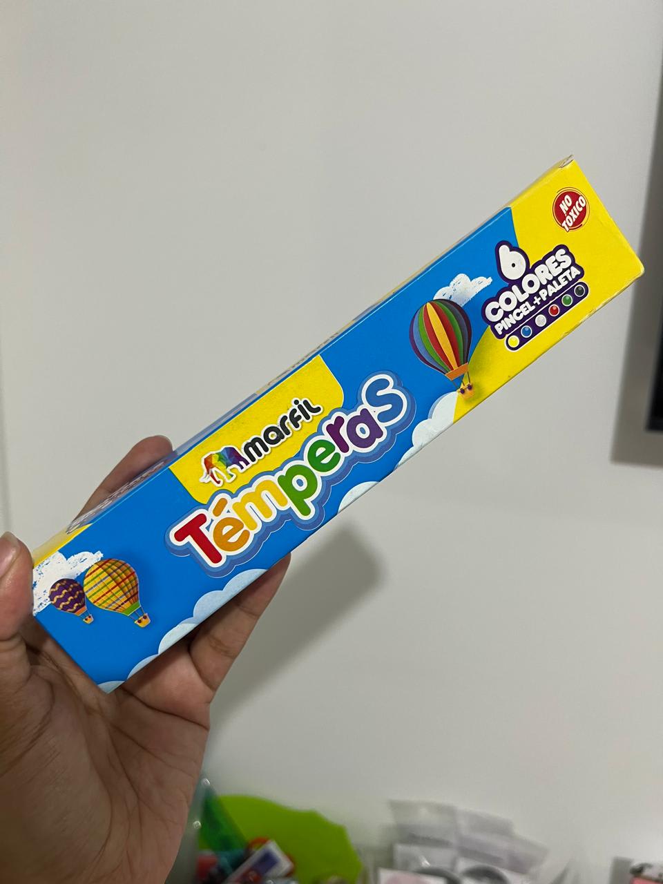 Caja temperas x6
