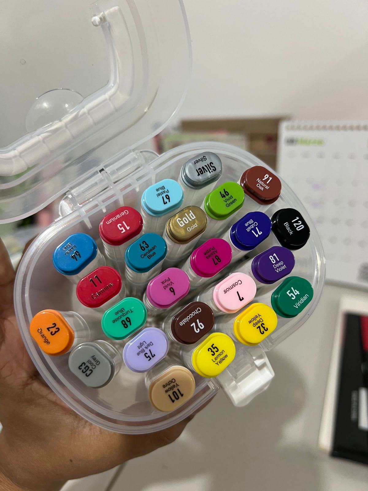Marcadores en estuche x24 Offi-esco
