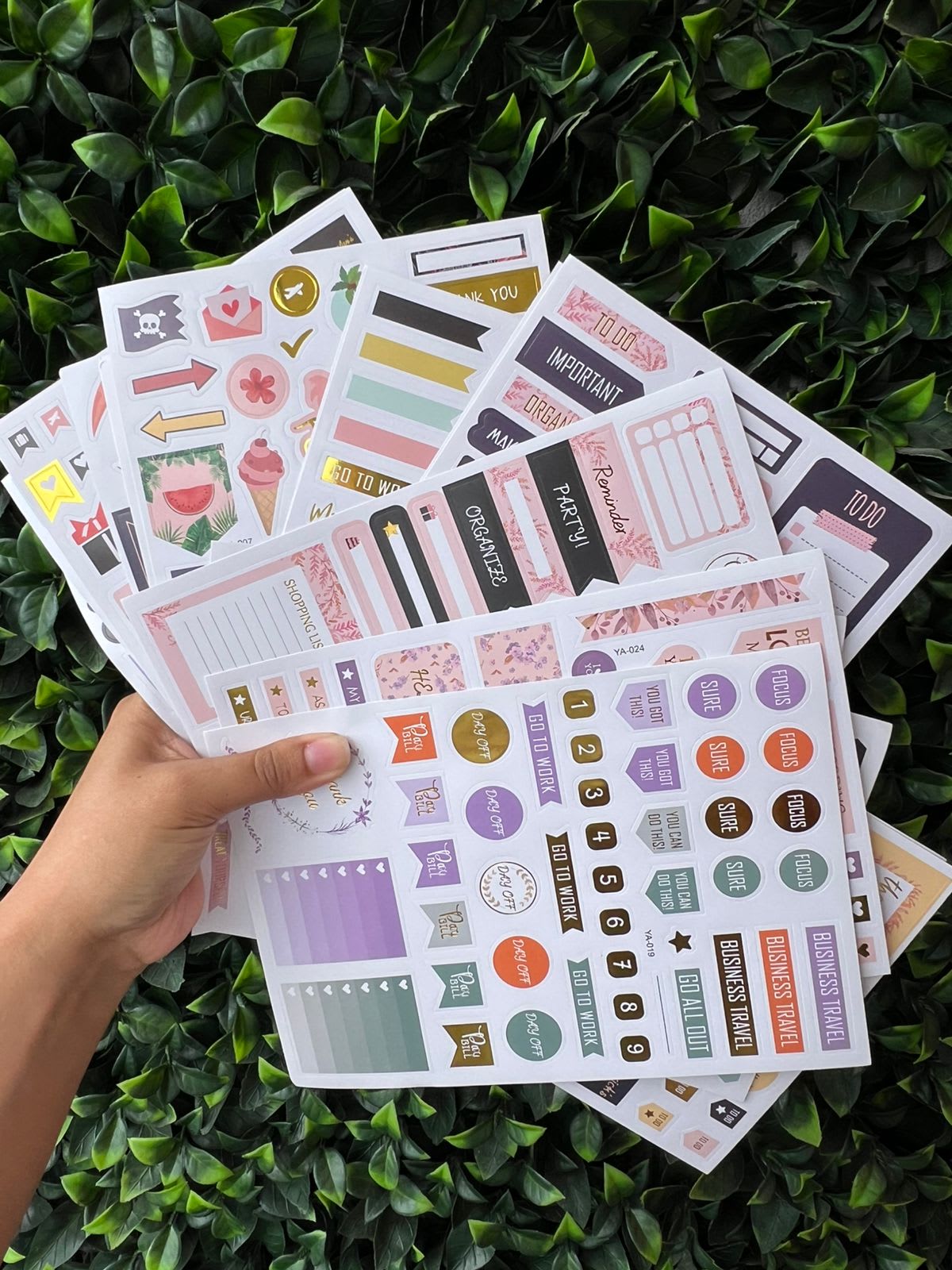Plantillas stickers Bullet Journal