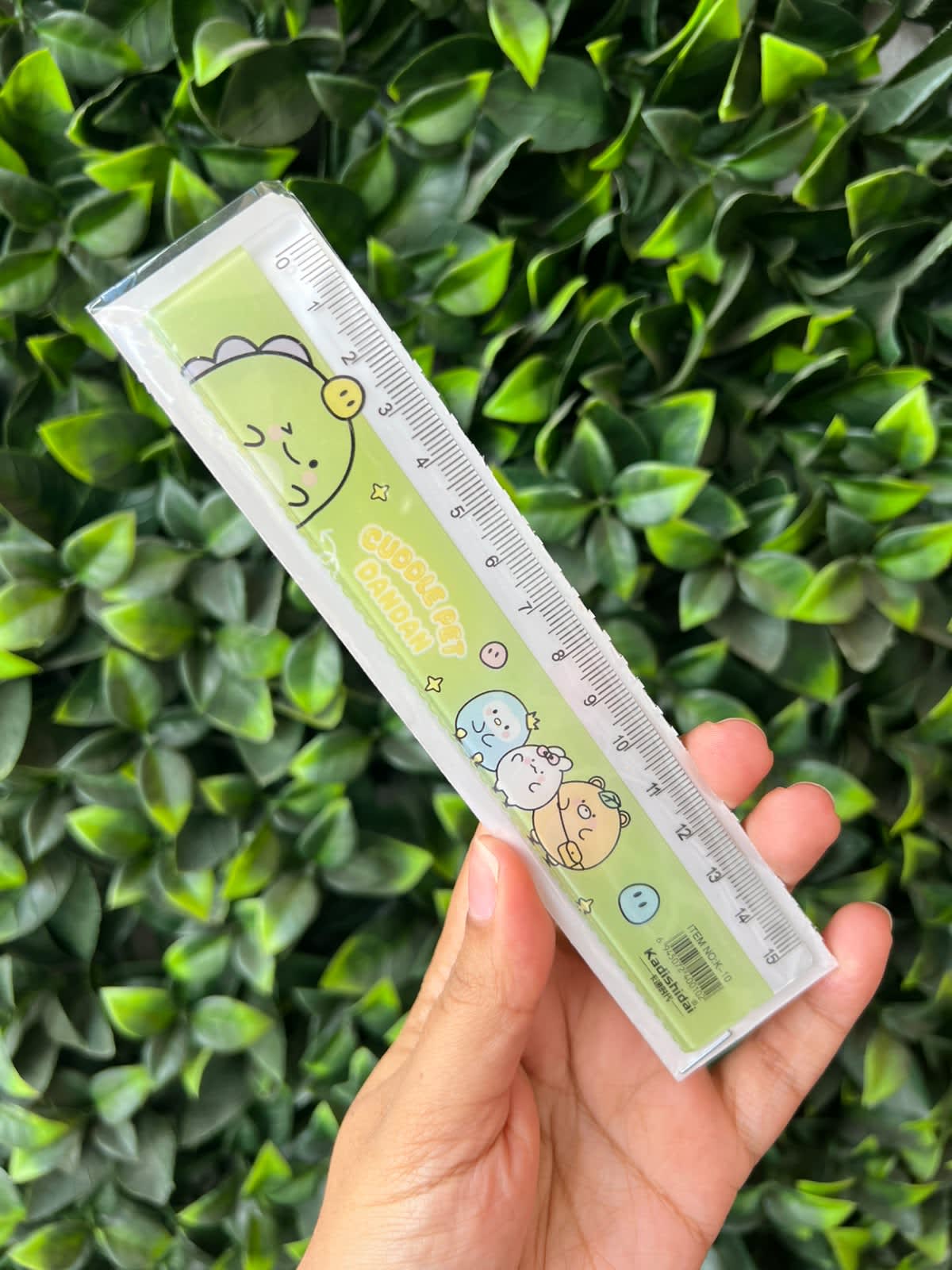 Regla Kawaii Verde pastel