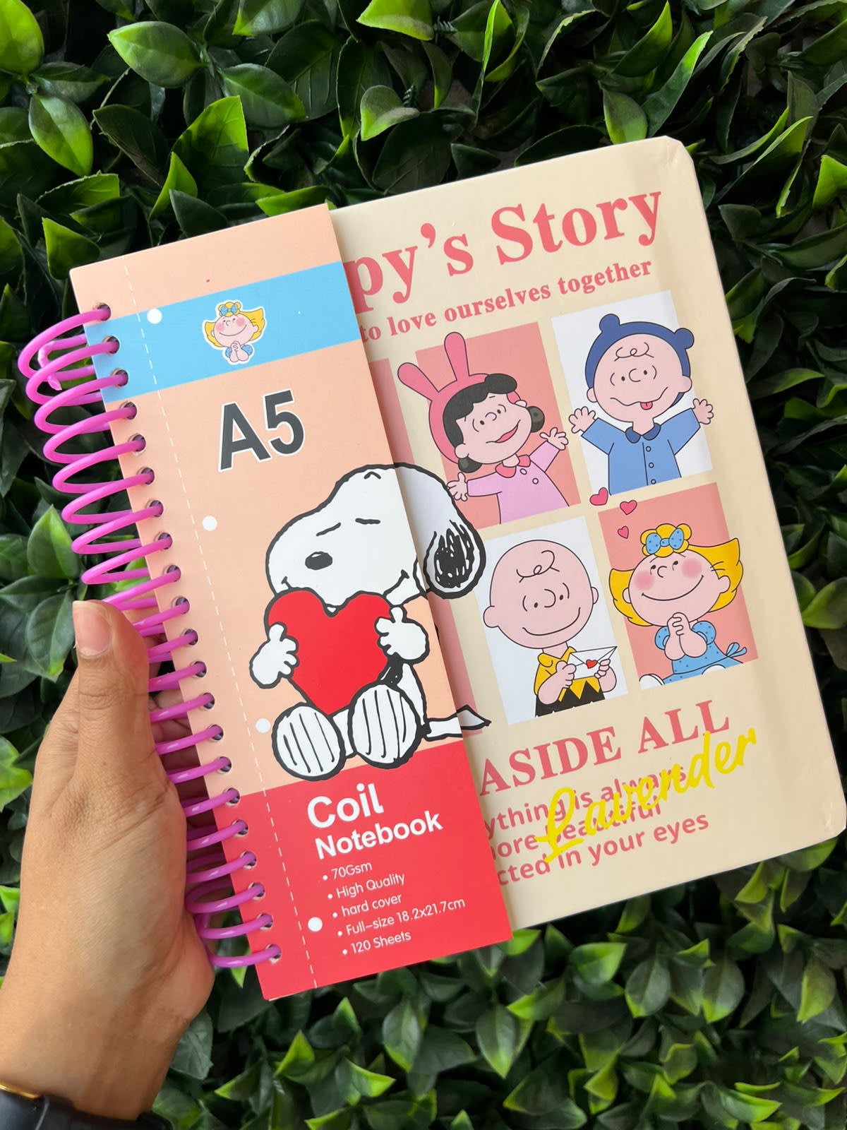 Cuaderno 5 Materias Argollado Snoopy Curuba