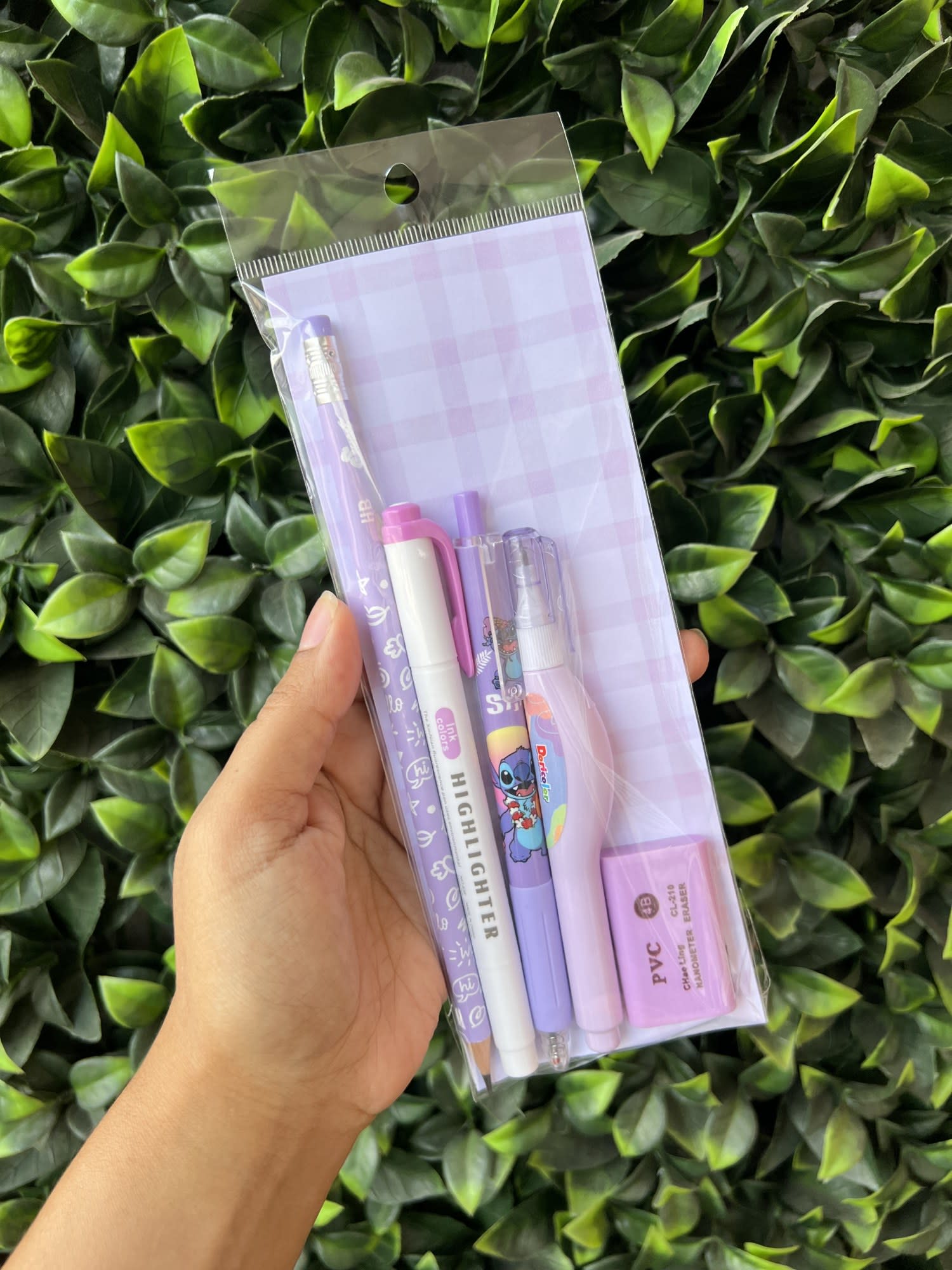 Kit kawaii lila x 5 productos