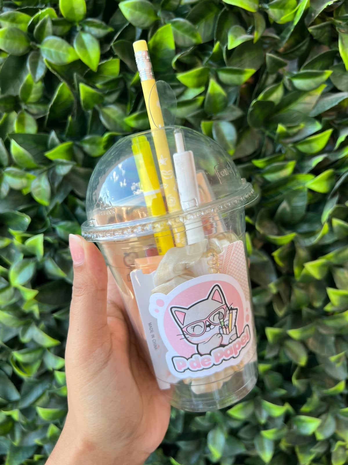 Vasito kawaii amarillo