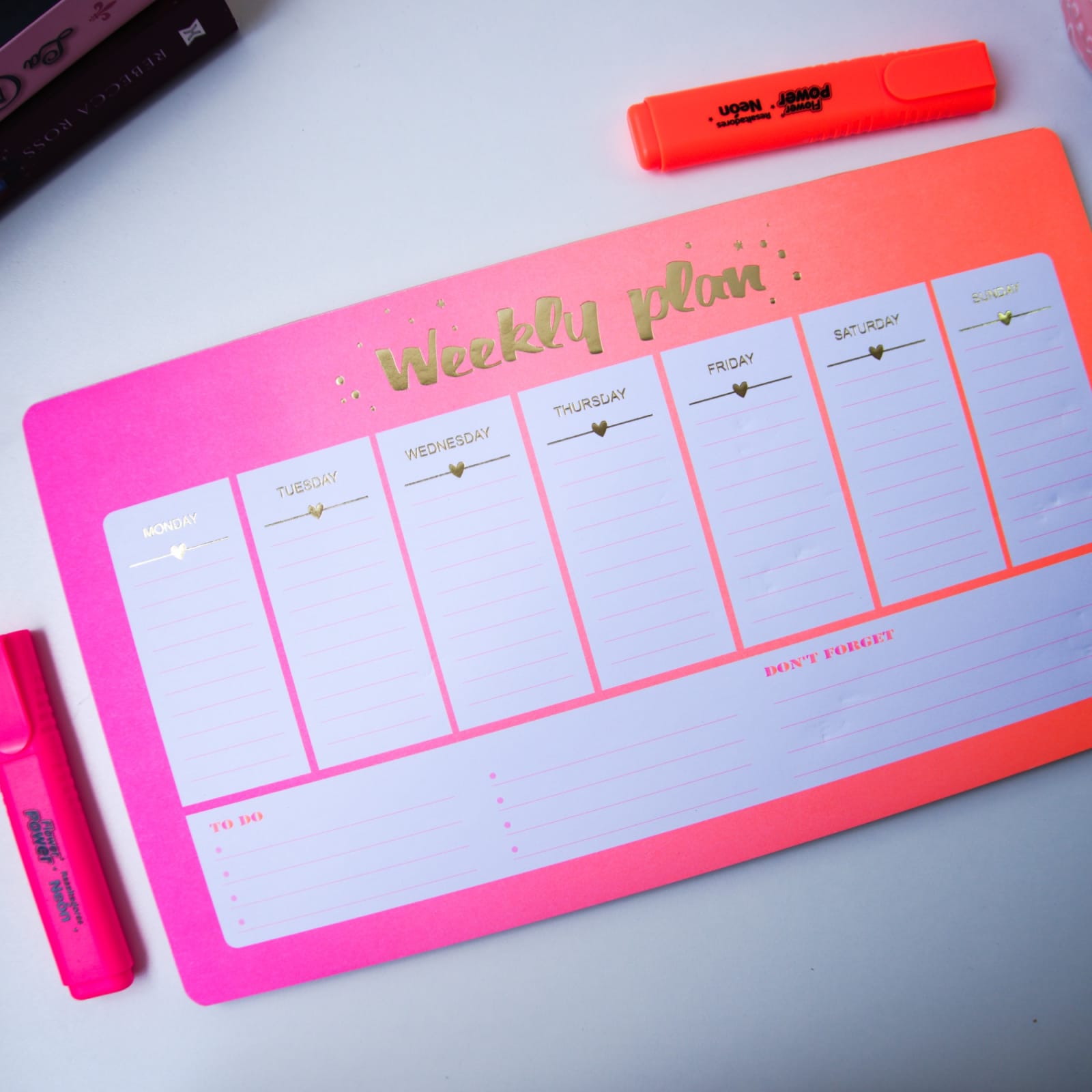 Planeador semanal girly