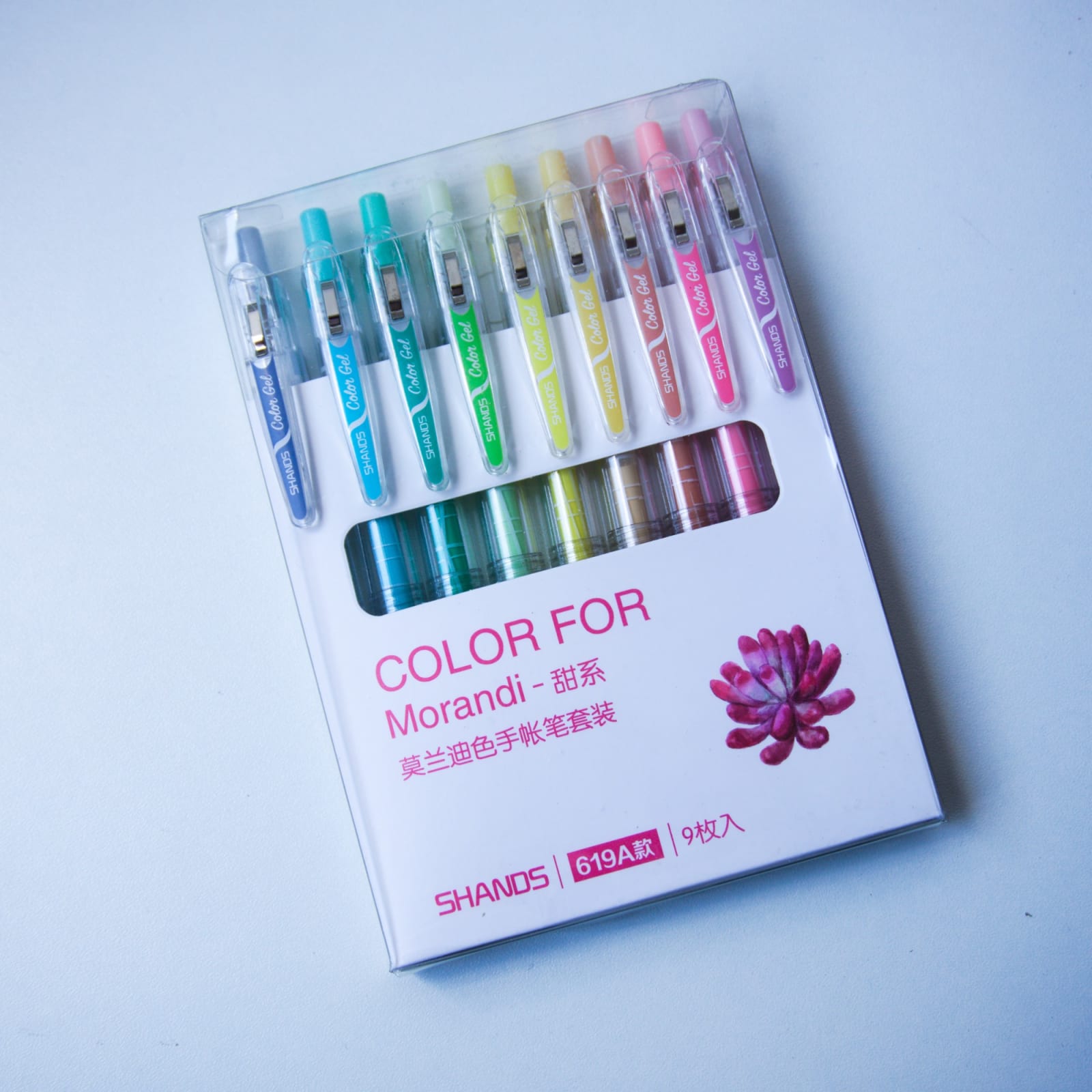 Set de lapiceros retráctil Morandi Color For 9 colores pastel