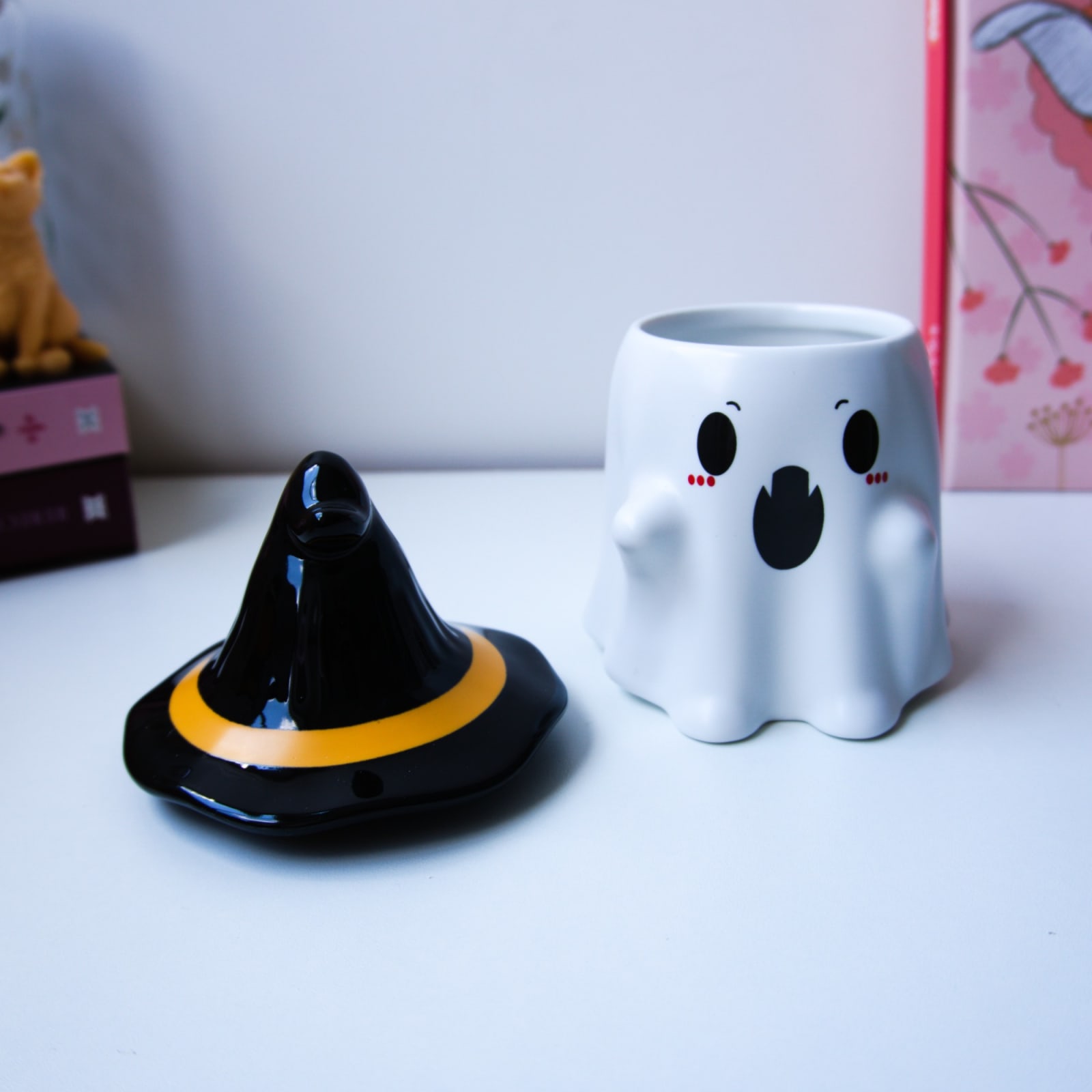 Mug Haloween sombrerito Fantasma