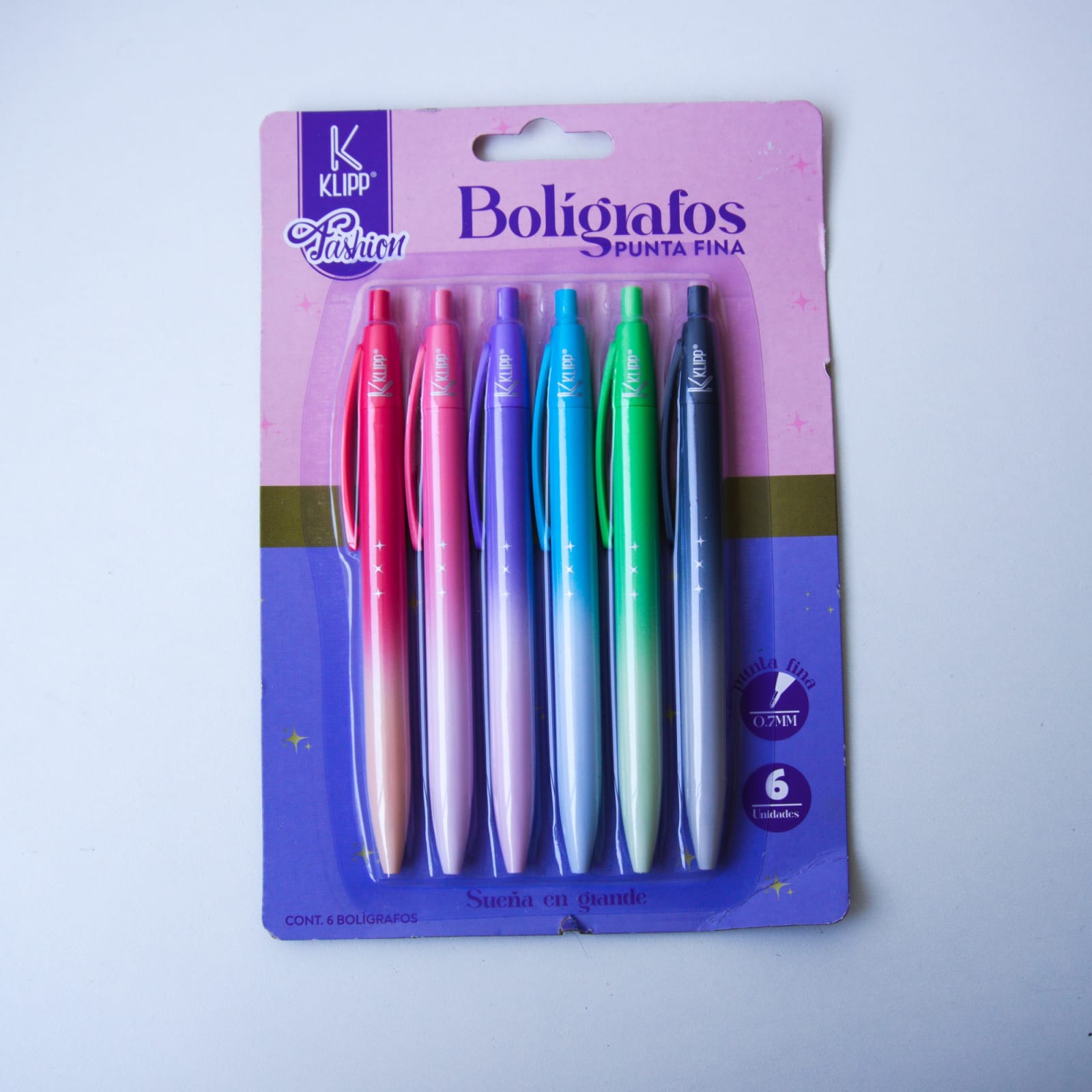 Set de lapiceros Klipp 6 colores