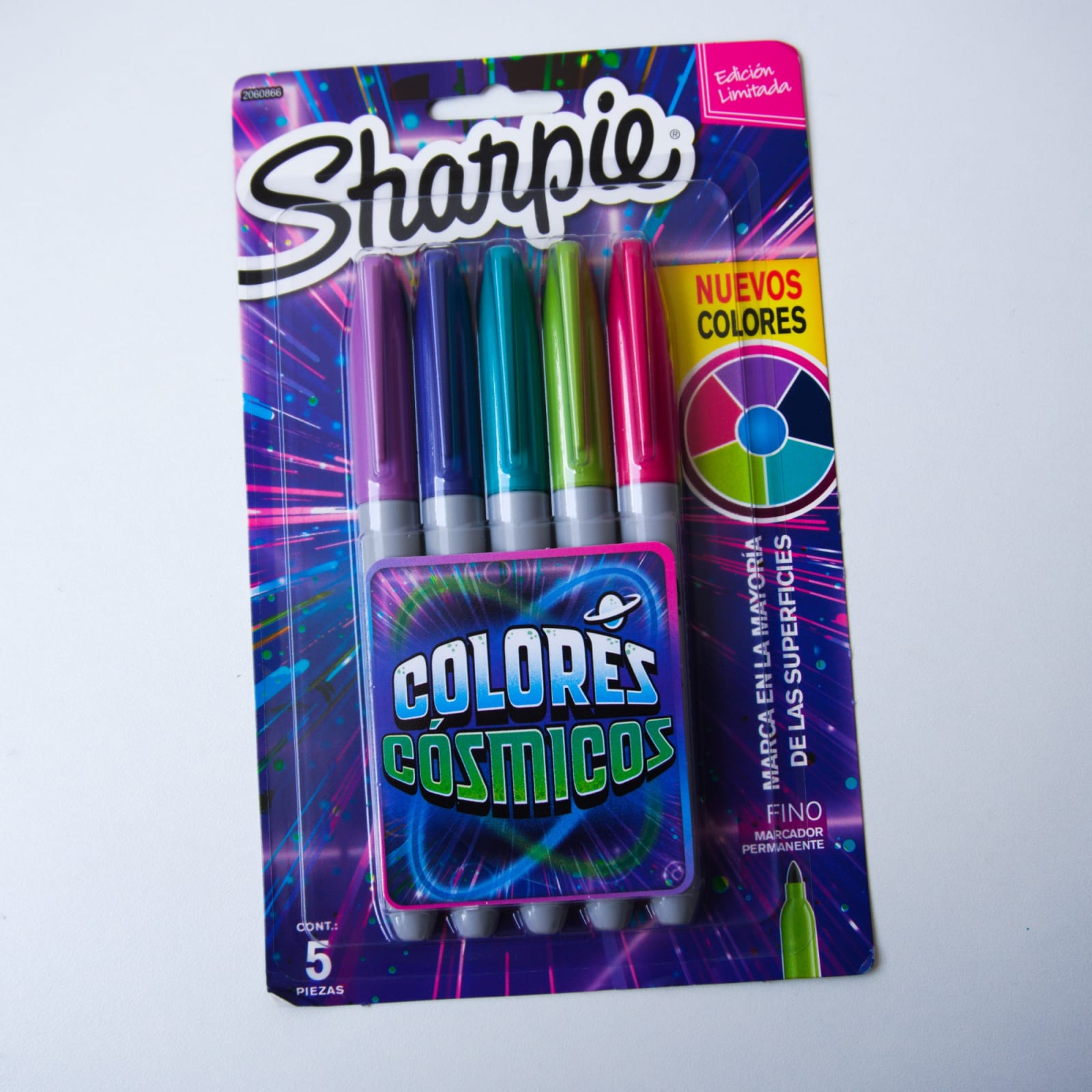 Set de marcadores permanentes Sharpie 5 colores cósmicos