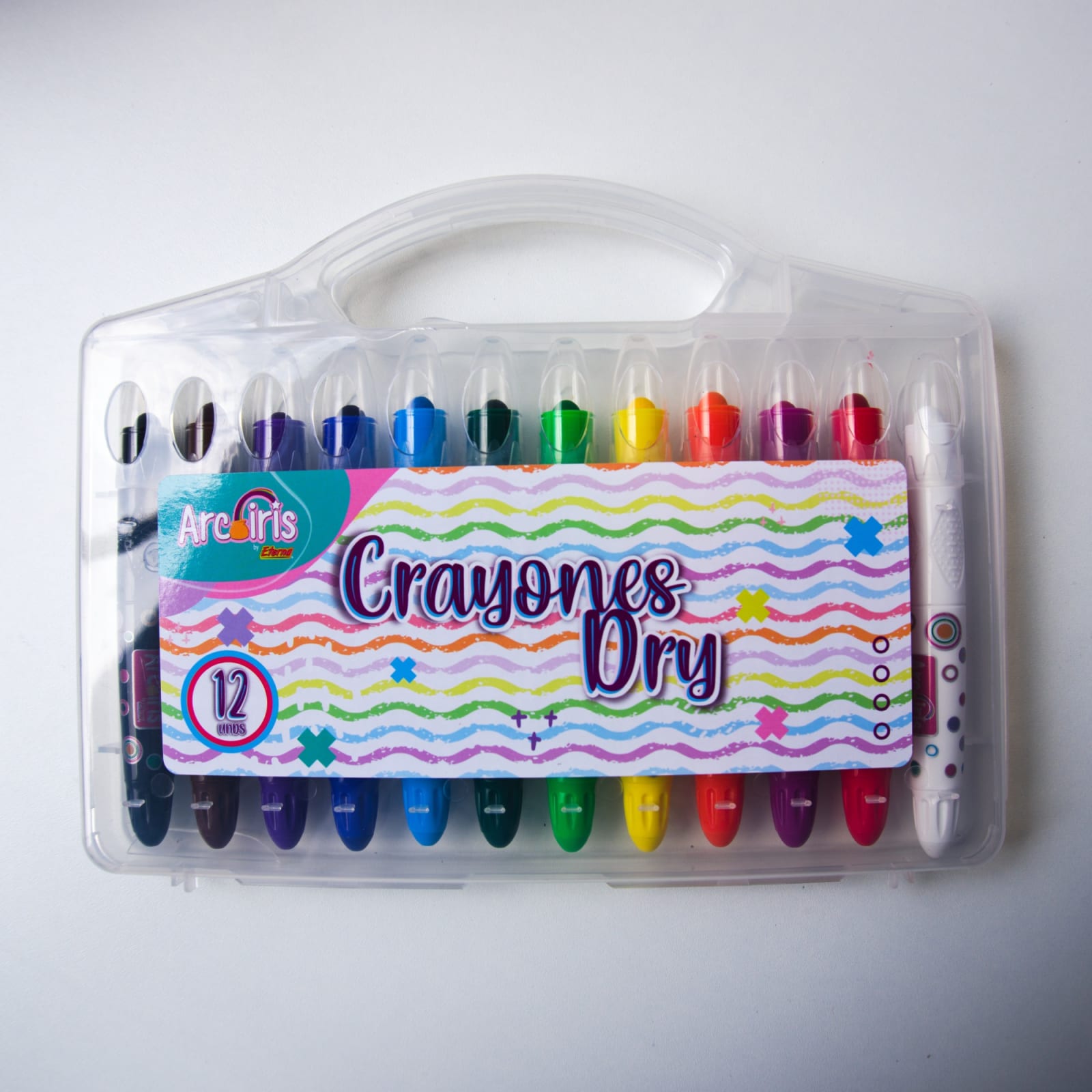 Set de crayones cremosos Arcoiris ETERNA 12 colores