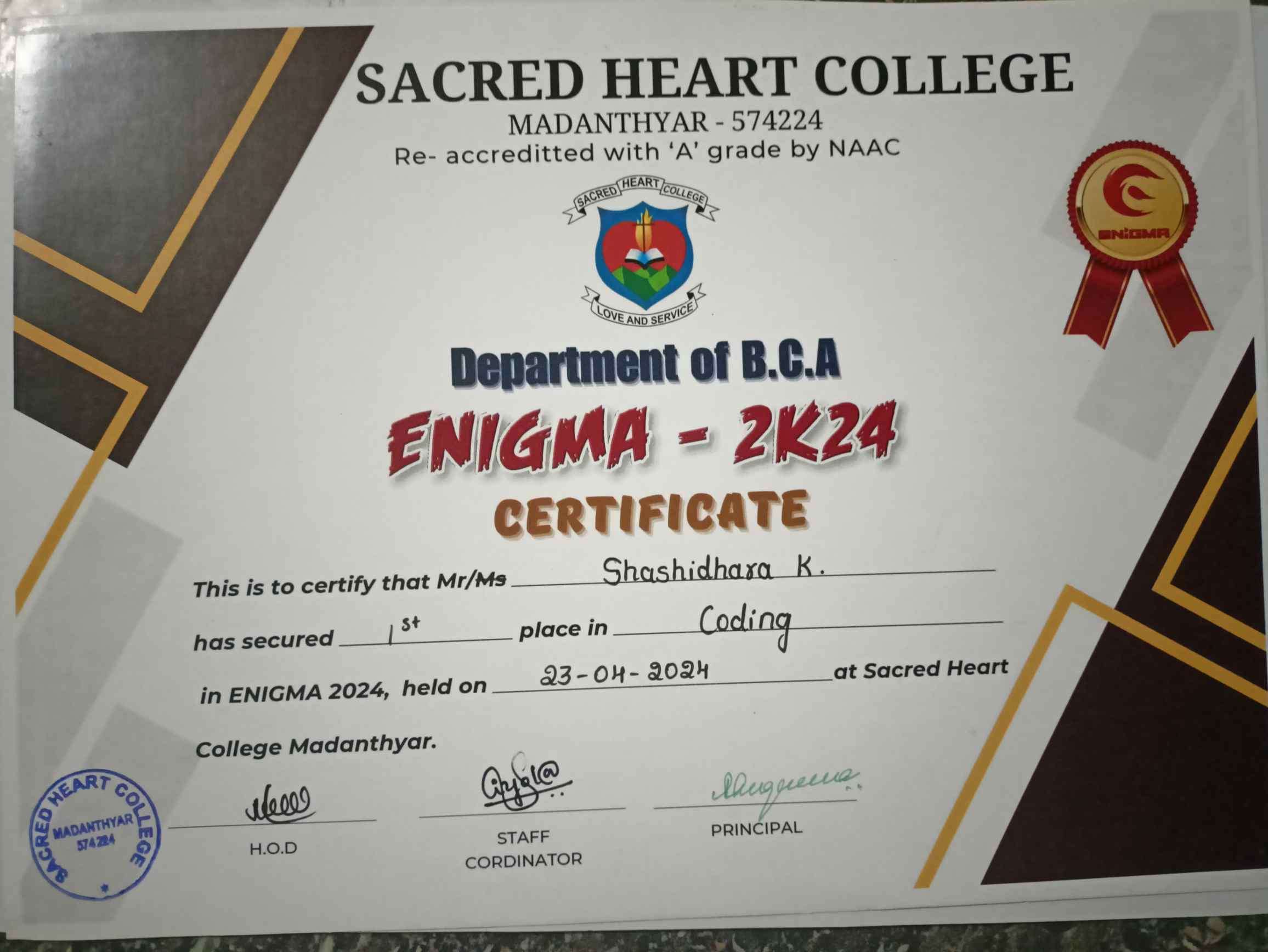 Coding Certificate