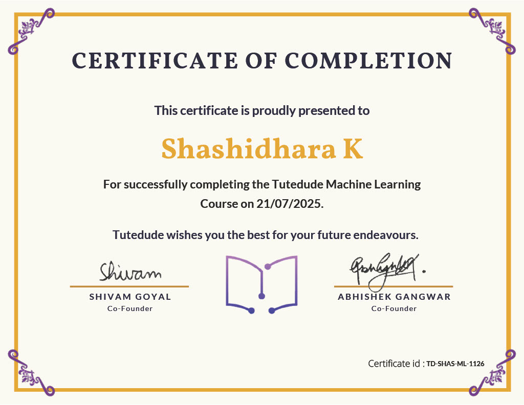 Tutedude Courses