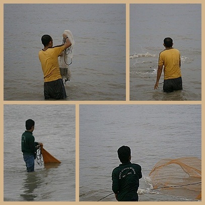 menjala / net casting
