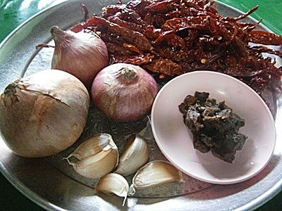 bahan-bahan utk sambal