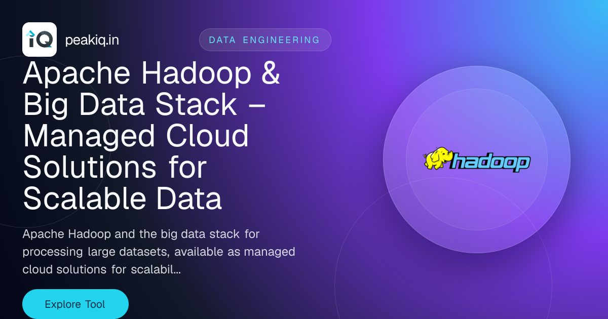 Hadoop Technology Guide | Peakiq