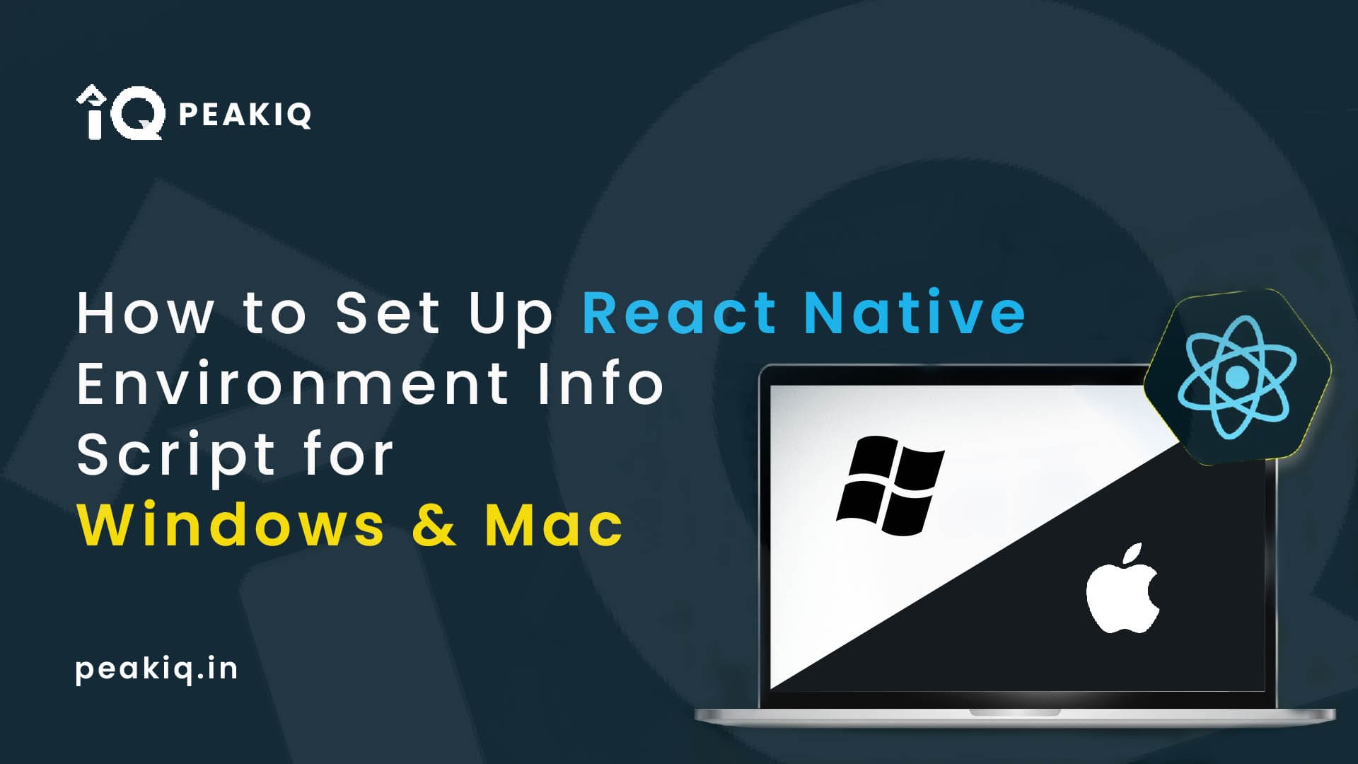 React Native Environment Info Script for Windows & Mac