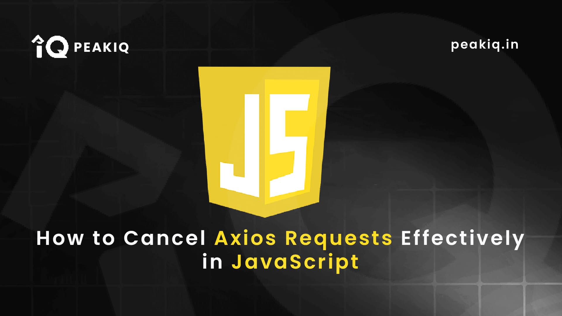 Effective Request Cancellation with Axios in JavaScript