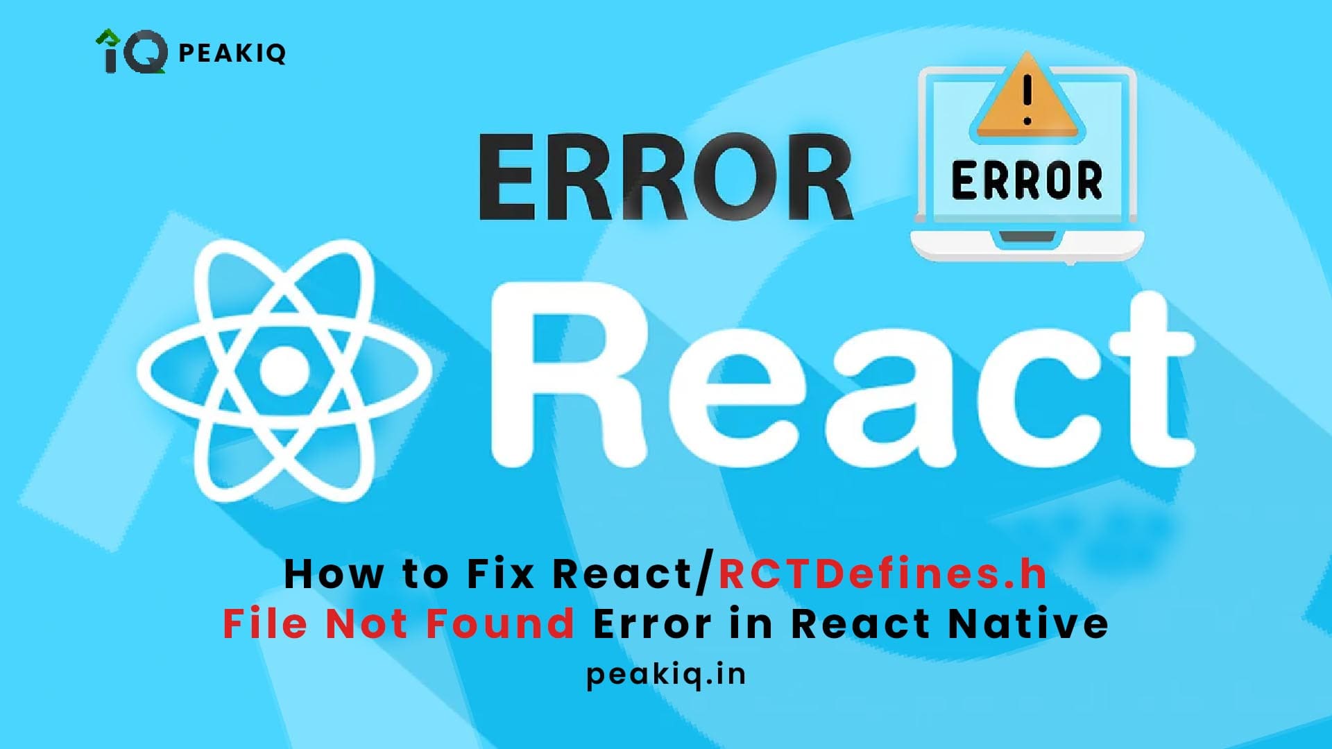 Fix 'React/RCTDefines.h' File Not Found in React Native (Multiple Commands Produce)