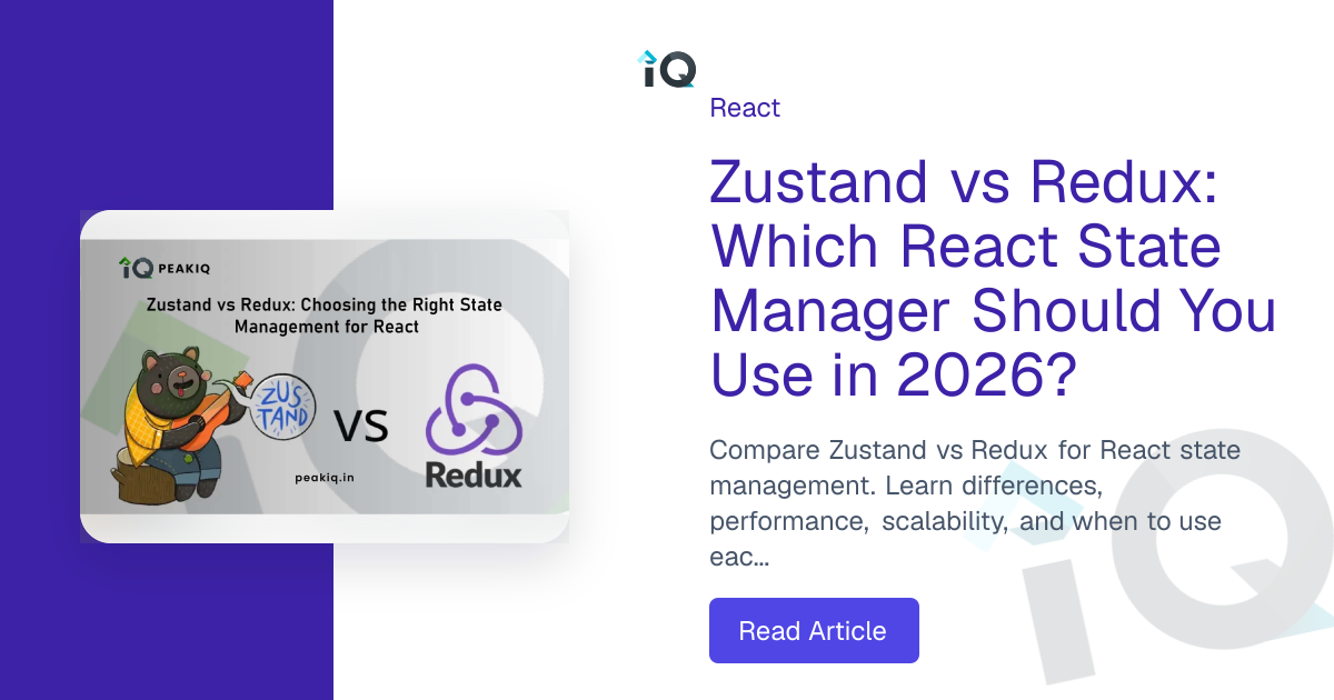 Zustand vs Redux: Choosing the Right State Management for React
