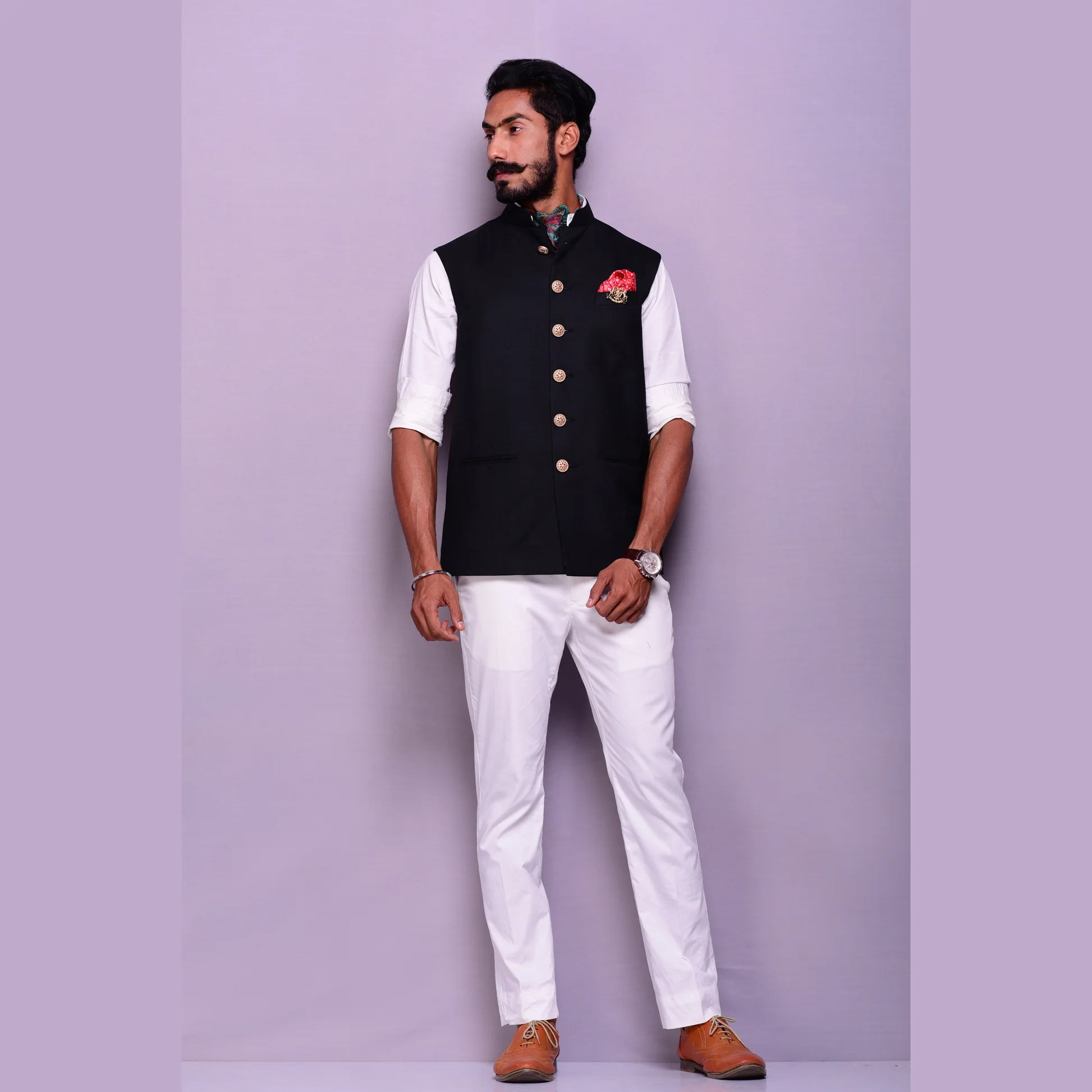 Classic Black Men’s Nehru Jacket