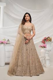 Bridal Gold Net Heavy Lehenga Choli