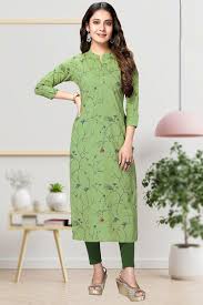 Pistachio Green Everyday Printed Kurti