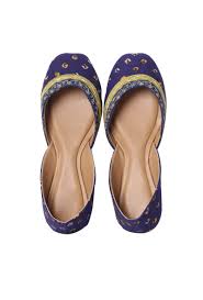 Ocean Blue Ethnic Chic Jutti