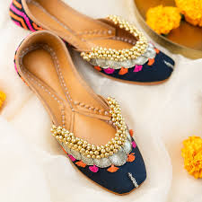 Navy Blue Mehfil Jutti