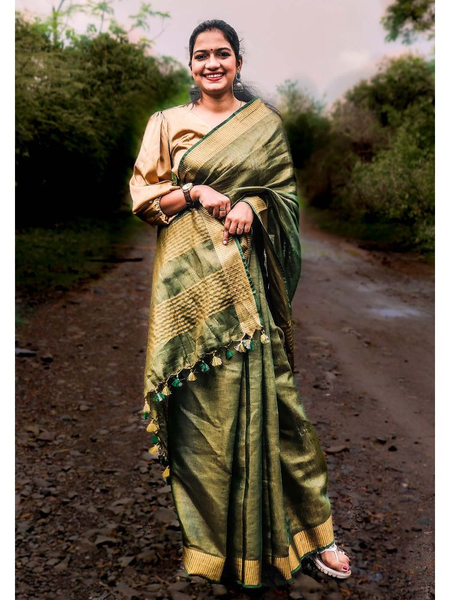 Mystic Forest Linen Zari
