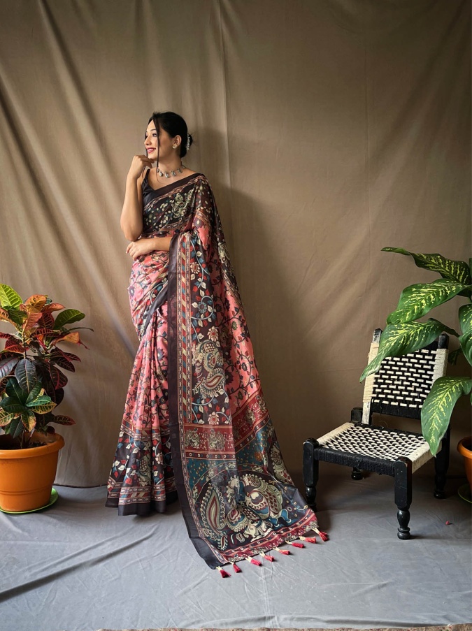 Dusky Rose Kalamkari Print